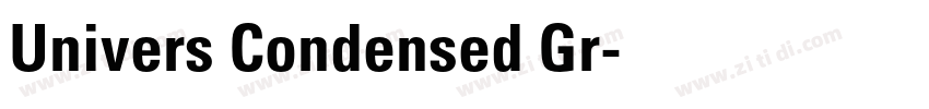 Univers Condensed Gr字体转换